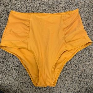 Aerie Mustard High Waisted Bikini Bottoms